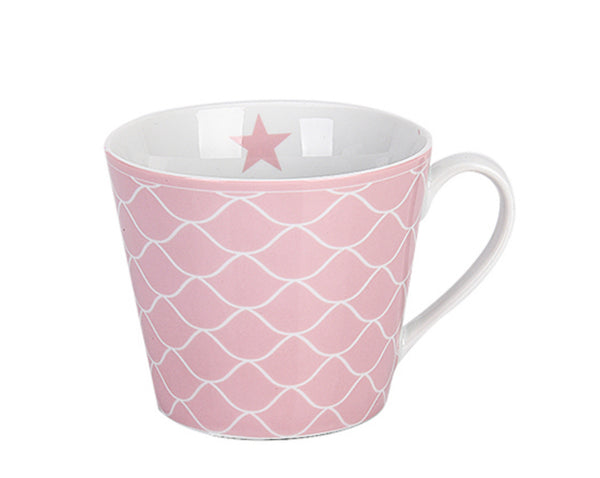 🇩🇰 Krasilnikoff happy Tasse Meerjungfrau rosa